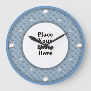 Smattor Ram din fotomäggarklocka Stor Klocka