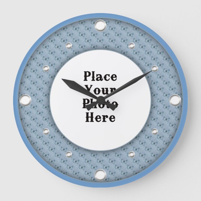 Smattor Ram din fotomäggarklocka Stor Klocka (Framsida)