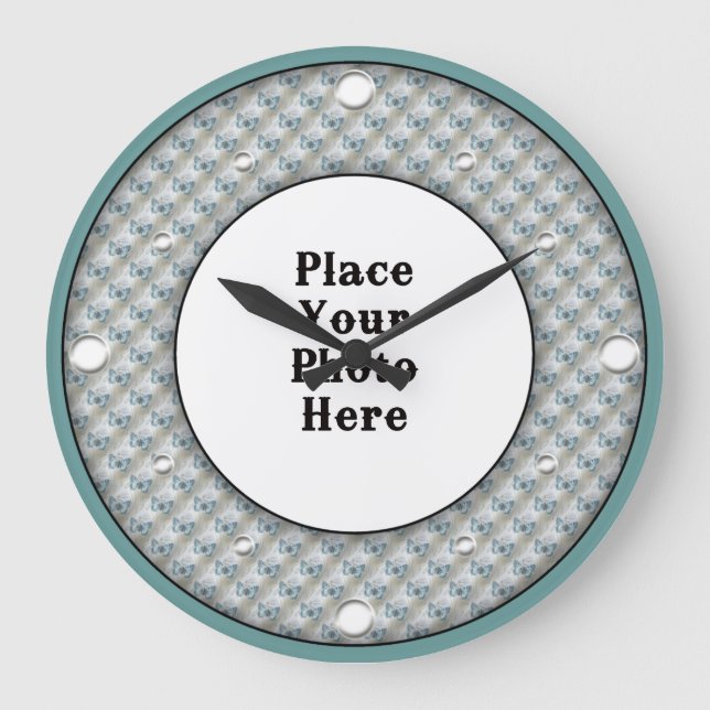 Smattor Ram din fotomäggarklocka Stor Klocka (Framsida)