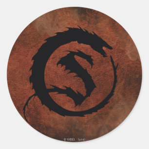 SMAUG™-Logotyp Runt Klistermärke