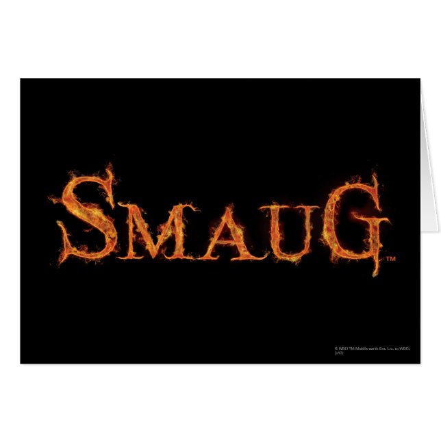 SMAUG™ Namn-grafik Hälsningskort (Framsidan Horizontal)