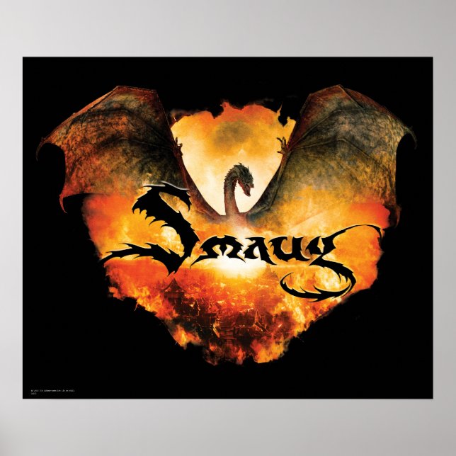 SMAUG™ over Laketown Poster (Framsidan)