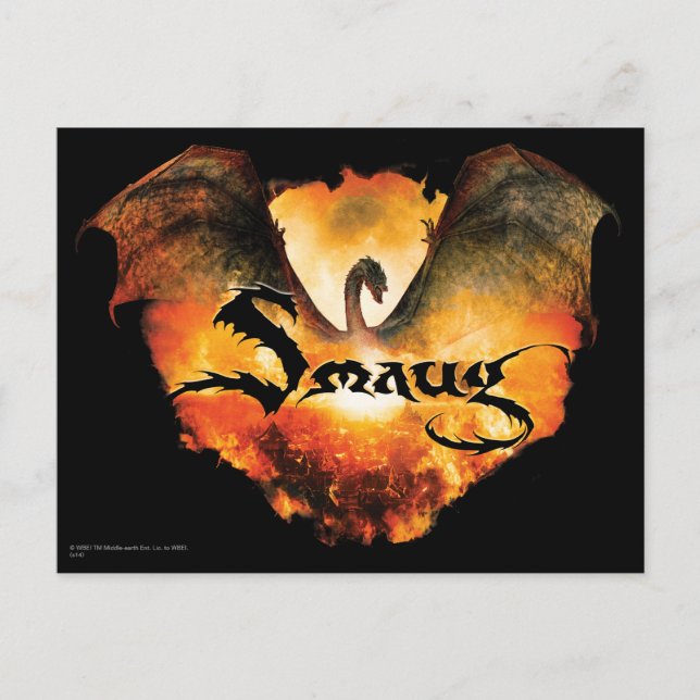 SMAUG™ over Laketown Vykort (Framsida)