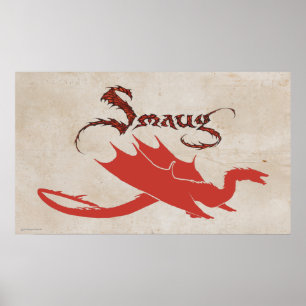 SMAUG™ Silhouette & Namn Poster