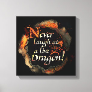 SMAUG™ - Skruva aldrig Logotyp-grafik Canvastryck