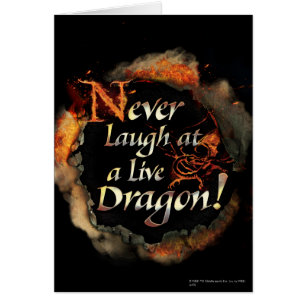 SMAUG™ - Skruva aldrig Logotyp-grafik Hälsningskort