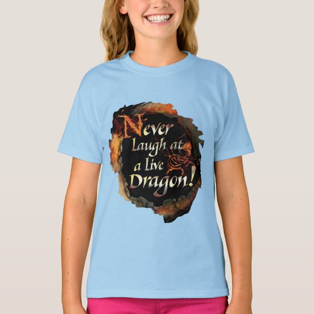 SMAUG™ - Skruva aldrig Logotyp-grafik T-shirt (Framsida)