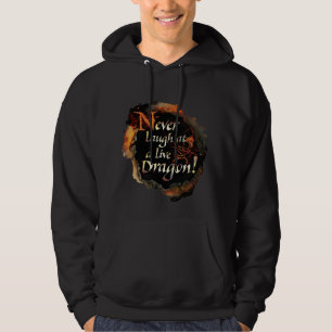 SMAUG™ - Skruva aldrig Logotyp-grafik Tröja Med Luva