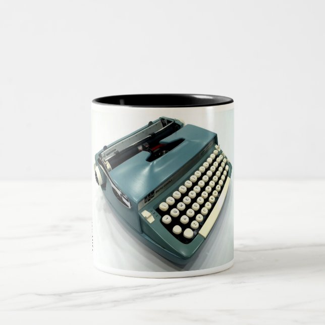 Smed-Kran toppen fullödig skrivmaskin Två-Tonad Mugg (Center)