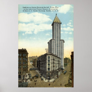 Smed som bygger Seattle vintage 1915 Poster