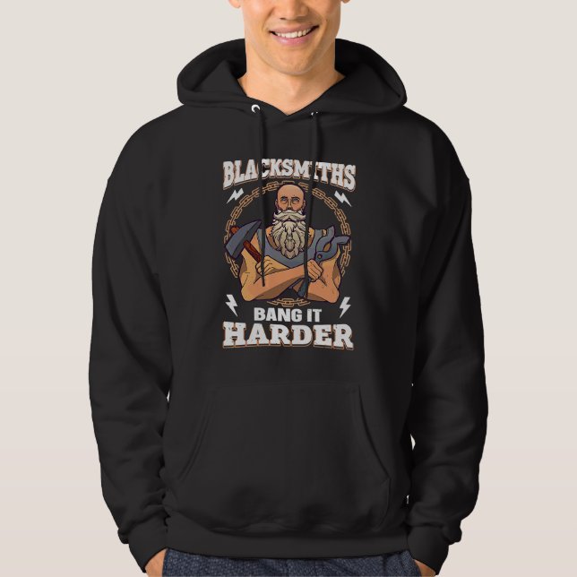 Smeder slår det hårdare  Smed Hoodie (Framsida)