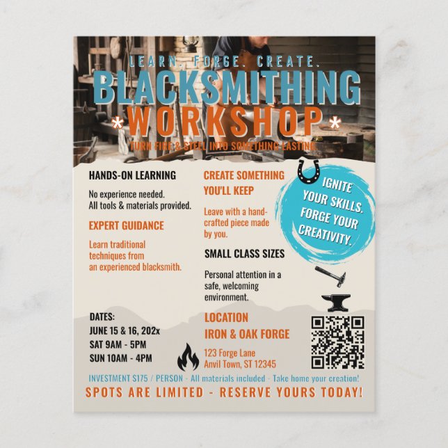 Smedja workshop Flyer liten  (Framsidan)