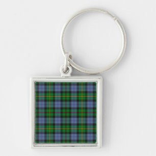SmedTartan Keychain Fyrkantig Silverfärgad Nyckelring