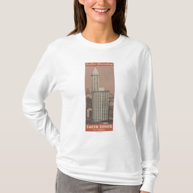 Smedtorn, Seattle observatorium Tee Shirt (Framsida)