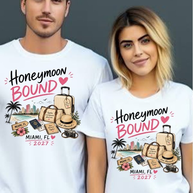 Smekmånad Bound Miami FL 2027 T Shirt (Skapare uppladdad)