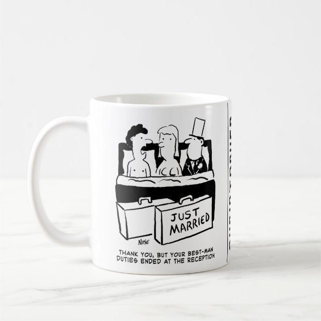 Smekmånad bröllopsnatt för brud och brudgum kaffemugg (Vänster)