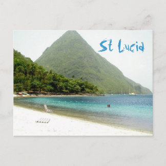 smekmånad, St Lucia Vykort