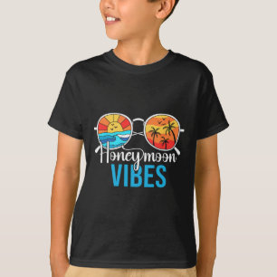 Smekmånad Vibes Par Resa Bröllop Brud Gro T Shirt