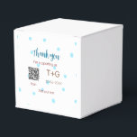 Smekmånadsfond Lägg till QR-kod parnamn bröllop Presentaskar<br><div class="desc">Design</div>