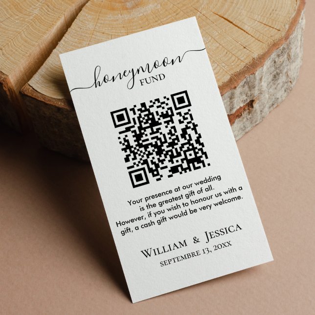 Smekmånadsfond med QR-kod Tilläggskort (Skapare uppladdad)