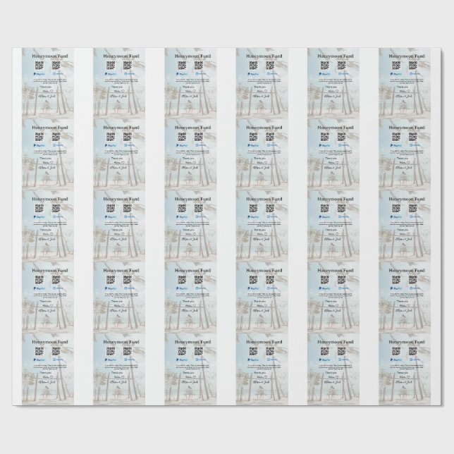 Smekmånadsfond venmo paypal donation Q R par Presentpapper (Platt)