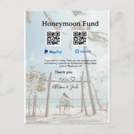 Smekmånadsfond venomo paypal donation Q R par Vykort