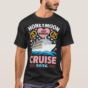 Smekmånadskryssning 2026 Nygifta Par Minnessgåva T Shirt