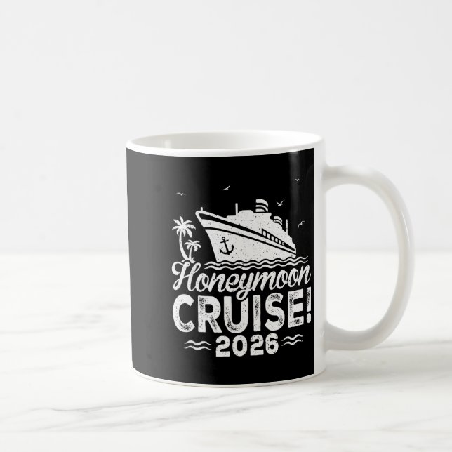 Smekmånadskryssning för matchande par 2026 gifta kaffemugg (Höger)