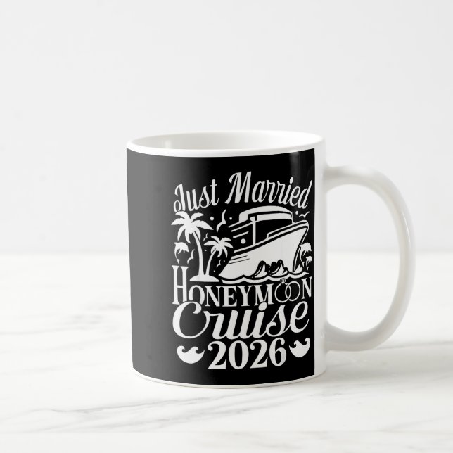 Smekmånadskryssning för matchande par 2026 gifta kaffemugg (Höger)