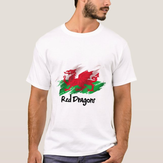 Smeknamnet för Wales nationella lag T Shirt (Framsida)