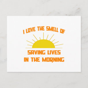 Smell att rädda liv på morgonen vykort