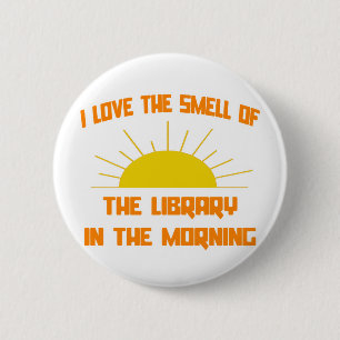 Smell Bibliotek på morgonen Knapp