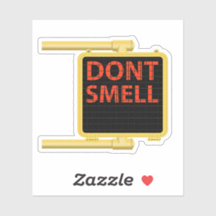 Smell Kor Walk Sign Klistermärken