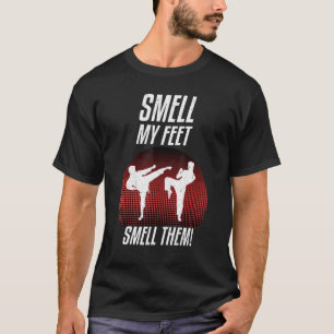 Smell min feet Karate Coola Karate för pojkar flic T Shirt