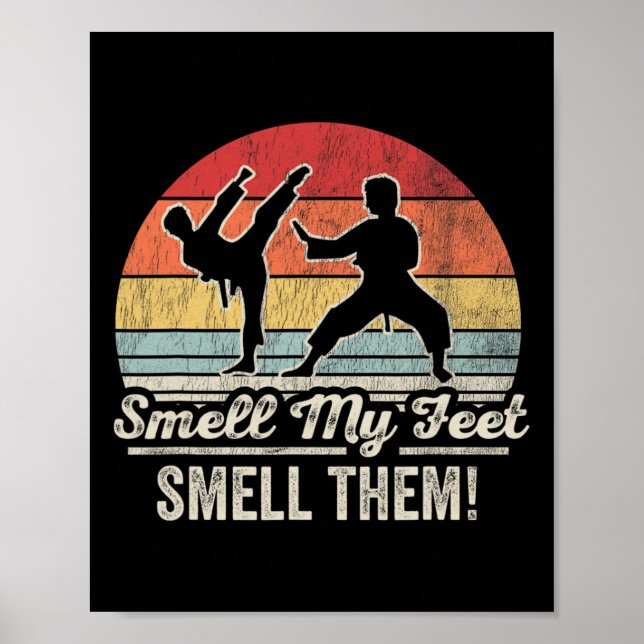 Smell min feet smell de Karate-Roligten Poster (Framsidan)