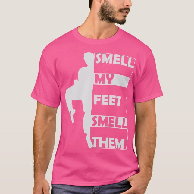 Smell min feet smell dem Funny Karate Gi Martial A T Shirt (Framsida)