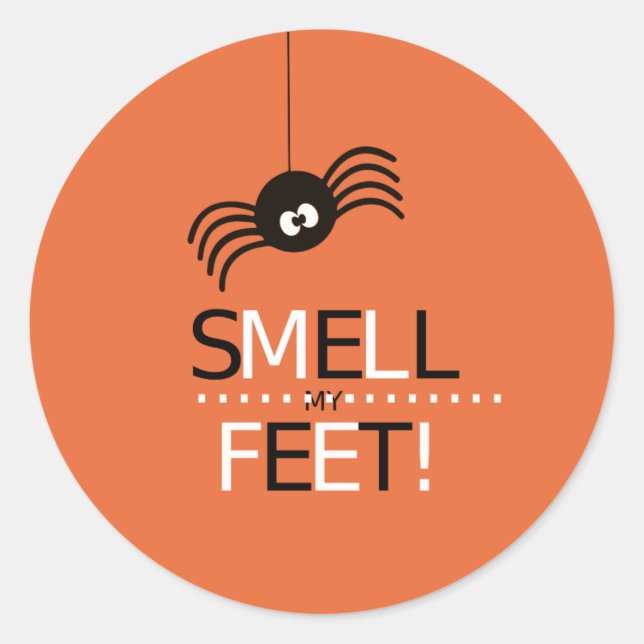 Smell min fot runt klistermärke (Framsida)