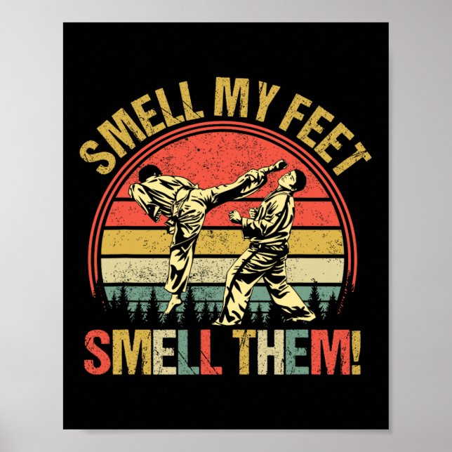 Smell mina feets Karate Smell de Martial Art Comt Poster (Framsidan)