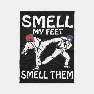 Smell My Feet Funny Karate Sparring Fleecefilt