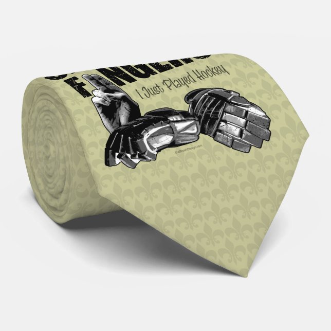 Smell My Finger (hockey) Neck Tie Slips (Rullad)