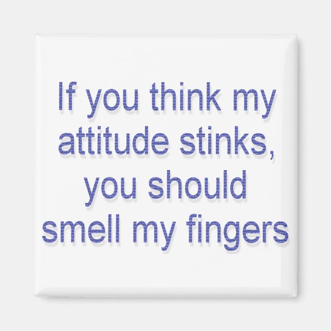 Smell my finger magnet (Framsidan)