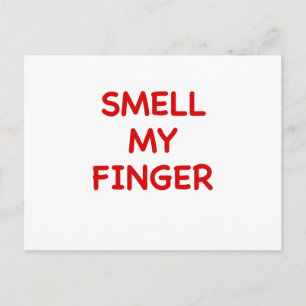Smell My Finger Vykort