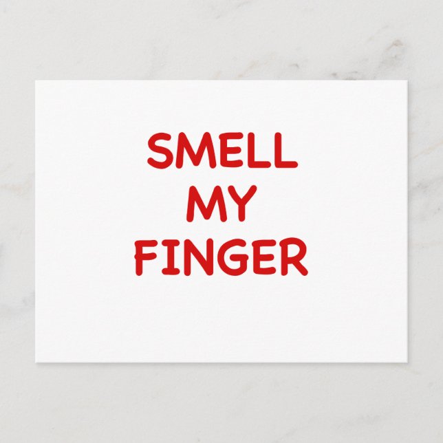 Smell My Finger Vykort (Framsida)