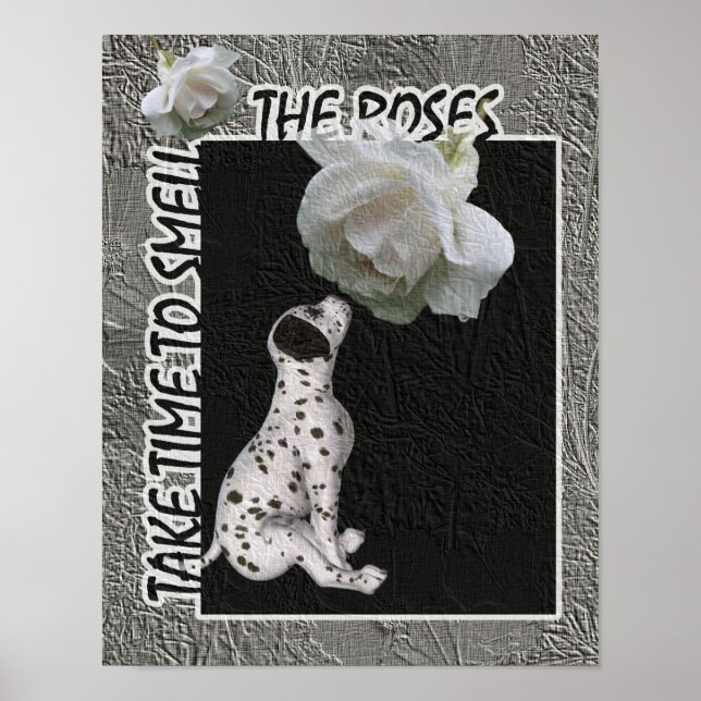 Smell Ro Dalmatien Puppy-inspirationen Poster (Framsidan)