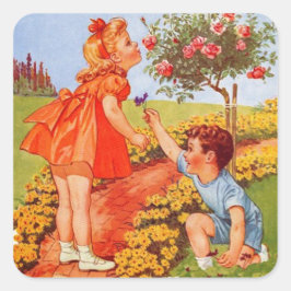 Smell Ro Sticker Fyrkantigt Klistermärke