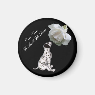 Smell Rosor Puppy Ro inspirationslager Magnet
