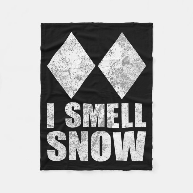 Smell snow skiing freestyle difficult diamond fleecefilt (Framsidan)
