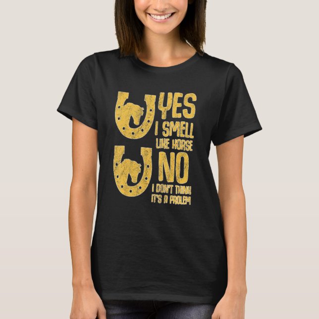 Smell som en häst t shirt (Framsida)