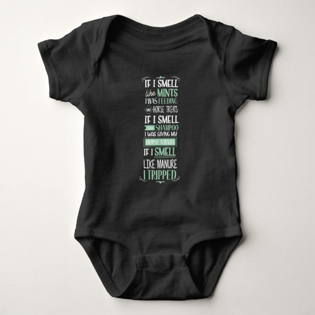 Smell som Horse  Equestrian Humor T Shirt (Framsida)
