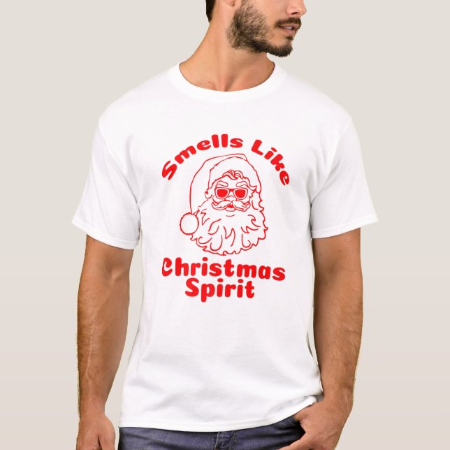 Smell som julspirit Jultomten Gift T Shirt (Framsida)